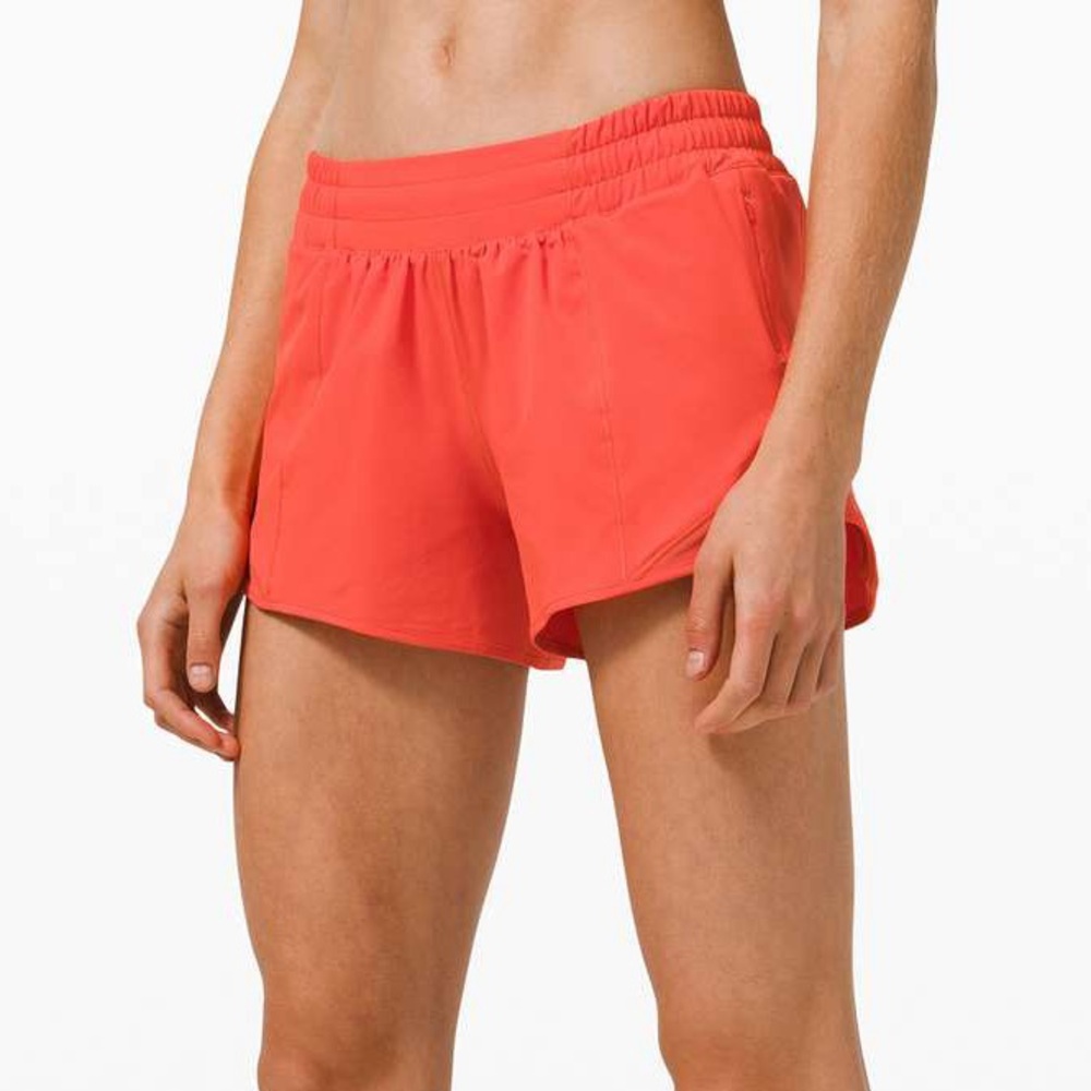 Lululemon Track That High Rise Short 4". Pale Raspberry. Size 4.
